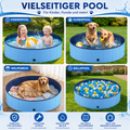 Hundepool Premium faltbar – Robustes PVC für drinnen und draußen